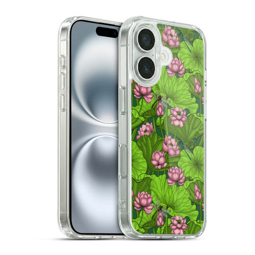 Katerina Kirilova Graphics Lotus Garden Soft Gel Case for Apple iPhone 16 & MagSafe