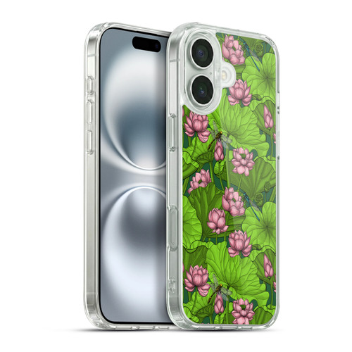Katerina Kirilova Graphics Lotus Garden Soft Gel Case for Apple iPhone 16 Plus & MagSafe