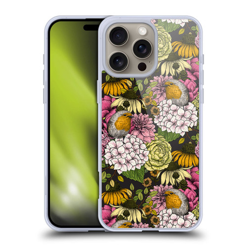 Katerina Kirilova Graphics Robins In The Garden Soft Gel Case for Apple iPhone 16 Pro Max