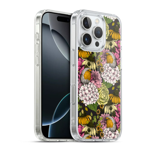 Katerina Kirilova Graphics Robins In The Garden Soft Gel Case for Apple iPhone 16 Pro & MagSafe