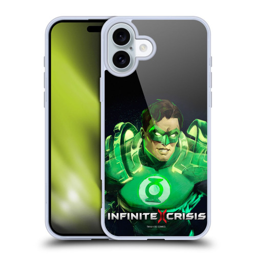 Infinite Crisis Characters Green Lantern Soft Gel Case for Apple iPhone 16 Plus