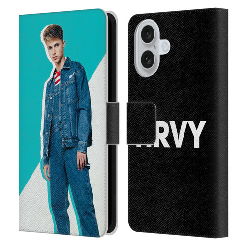 HRVY Graphics Calendar 8 Leather Book Wallet Case Cover For Apple iPhone 16