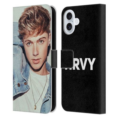 HRVY Graphics Calendar 4 Leather Book Wallet Case Cover For Apple iPhone 16 Plus