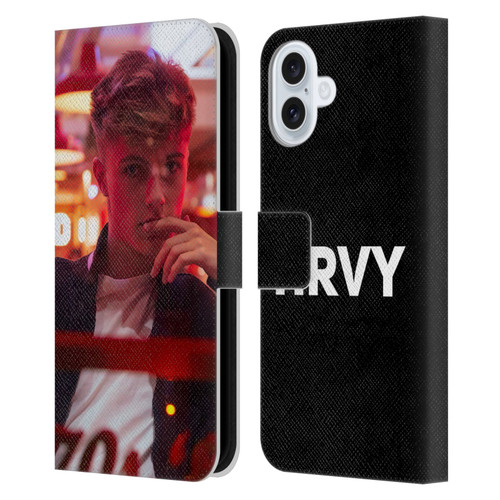 HRVY Graphics Calendar 6 Leather Book Wallet Case Cover For Apple iPhone 16 Plus