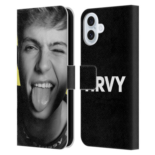 HRVY Graphics Calendar 5 Leather Book Wallet Case Cover For Apple iPhone 16 Plus