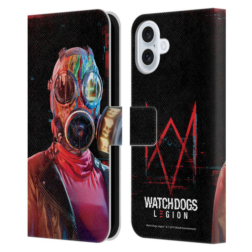 Watch Dogs Legion Key Art Alpha2zero Leather Book Wallet Case Cover For Apple iPhone 16 Plus