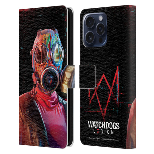 Watch Dogs Legion Key Art Alpha2zero Leather Book Wallet Case Cover For Apple iPhone 16 Pro Max