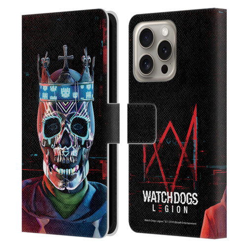 Watch Dogs Legion Key Art Ded Sec Leather Book Wallet Case Cover For Apple iPhone 16 Pro