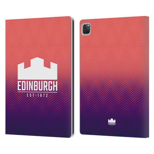 Edinburgh Rugby Graphic Art Training Leather Book Wallet Case Cover For Apple iPad Pro 13 M4 2024