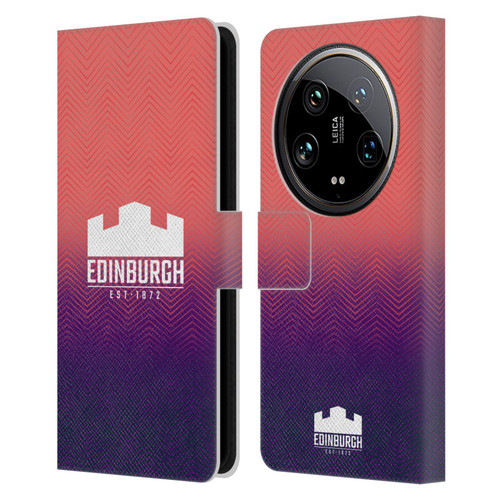 Edinburgh Rugby Graphic Art Training Leather Book Wallet Case Cover For Xiaomi 14 Ultra
