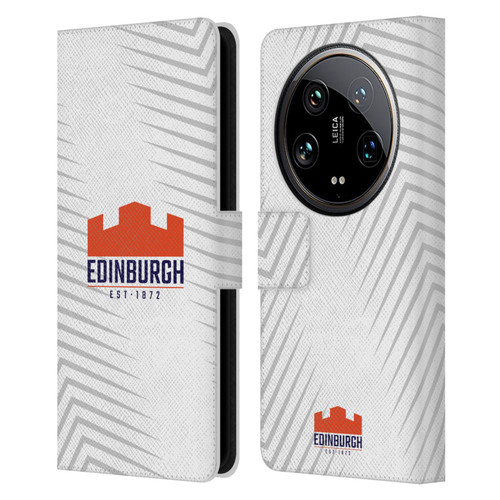 Edinburgh Rugby Graphic Art White Logo Leather Book Wallet Case Cover For Xiaomi 14 Ultra
