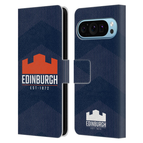 Edinburgh Rugby Graphics Lines Leather Book Wallet Case Cover For Google Pixel 9 / Pixel 9 Pro