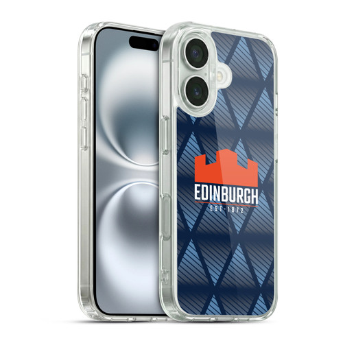 Edinburgh Rugby Graphics Pattern Soft Gel Case for Apple iPhone 16 & MagSafe