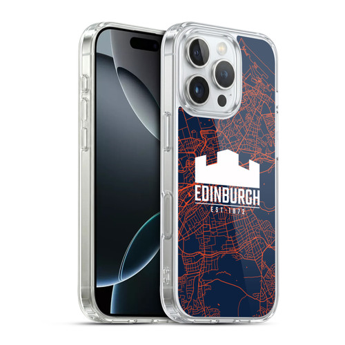 Edinburgh Rugby Graphics Map Soft Gel Case for Apple iPhone 16 Pro & MagSafe