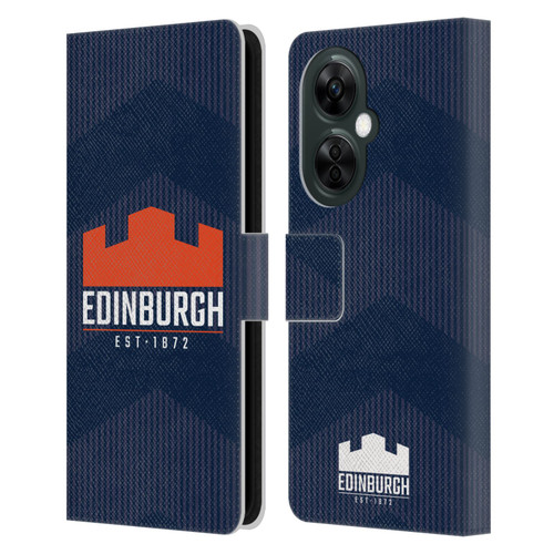 Edinburgh Rugby Graphics Lines Leather Book Wallet Case Cover For OnePlus Nord CE 3 Lite 5G
