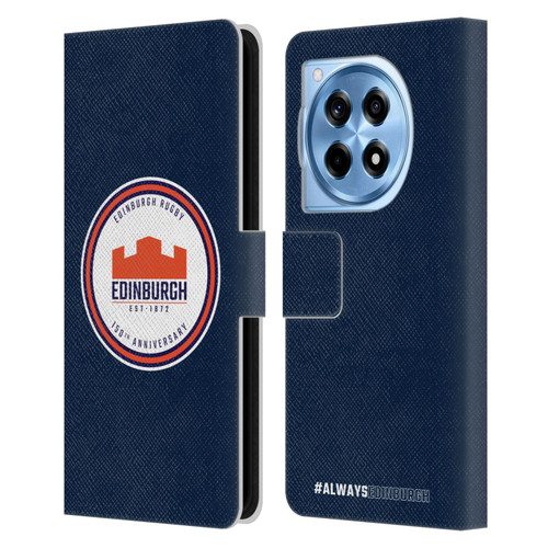 Edinburgh Rugby Graphics 150th Logo Leather Book Wallet Case Cover For OnePlus 12R