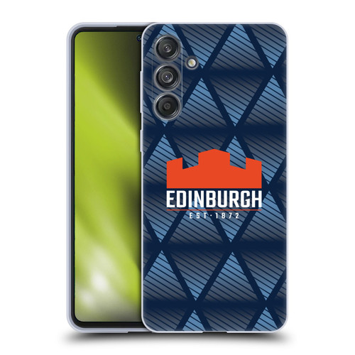 Edinburgh Rugby Graphics Pattern Soft Gel Case for Samsung Galaxy M55 5G