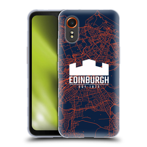 Edinburgh Rugby Graphics Map Soft Gel Case for Samsung Galaxy Xcover7 5G