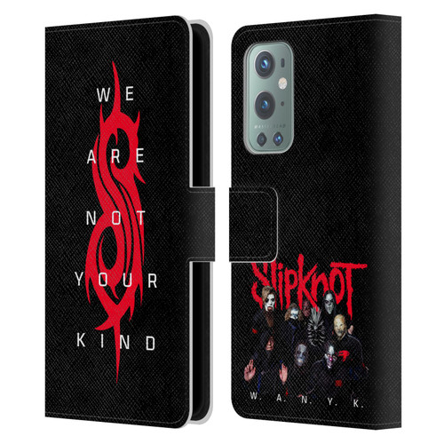 Slipknot We Are Not Your Kind Logo Leather Book Wallet Case Cover For OnePlus 9