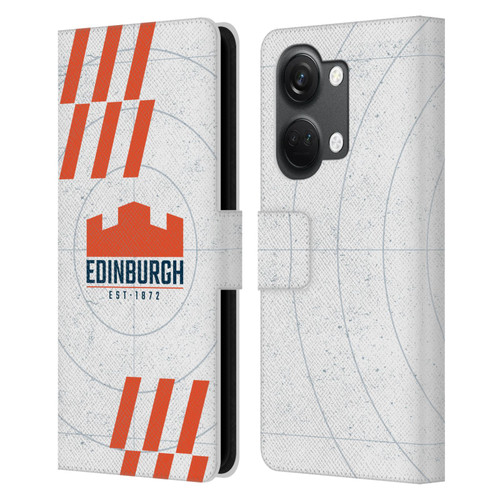 Edinburgh Rugby Logo Art White Leather Book Wallet Case Cover For OnePlus Nord 3 5G