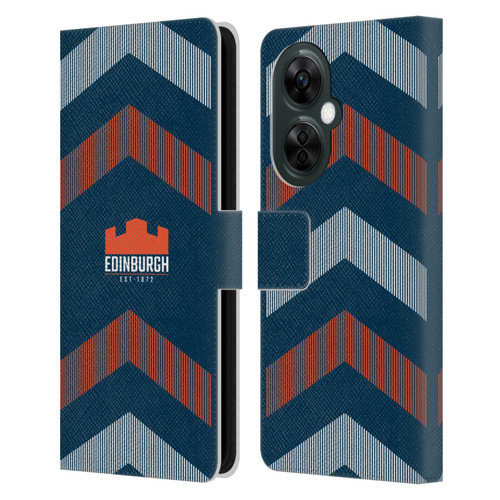 Edinburgh Rugby Logo Art Lines Leather Book Wallet Case Cover For OnePlus Nord CE 3 Lite 5G