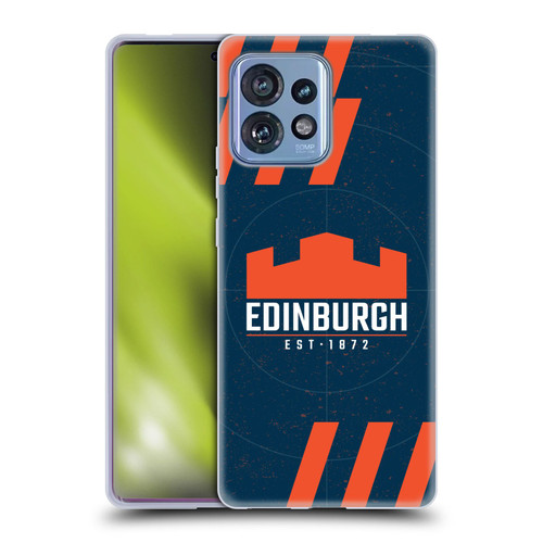 Edinburgh Rugby Logo Art Navy Blue Soft Gel Case for Motorola Moto Edge 40 Pro