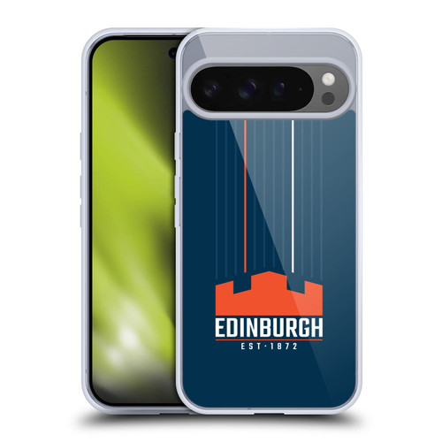 Edinburgh Rugby Logo Art Vertical Stripes Soft Gel Case for Google Pixel 9 Pro XL