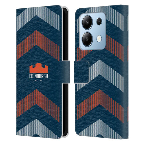 Edinburgh Rugby Logo Art Lines Leather Book Wallet Case Cover For Xiaomi Redmi Note 13/13 Pro 5G