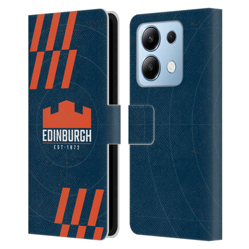 Edinburgh Rugby Logo Art Navy Blue Leather Book Wallet Case Cover For Xiaomi Redmi Note 13/13 Pro 5G