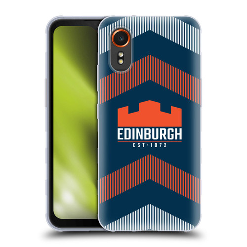 Edinburgh Rugby Logo Art Lines Soft Gel Case for Samsung Galaxy Xcover7 5G