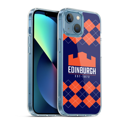 Edinburgh Rugby Logo 2 Argyle Soft Gel Case for Apple iPhone 13 Mini & MagSafe