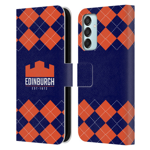 Edinburgh Rugby Logo 2 Argyle Leather Book Wallet Case Cover For Samsung Galaxy M15/F15 5G