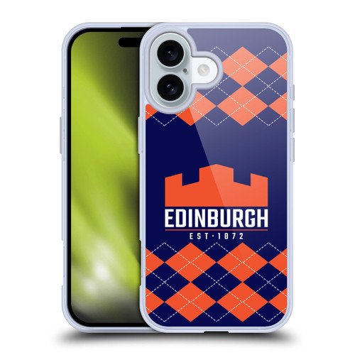 Edinburgh Rugby Logo 2 Argyle Soft Gel Case for Apple iPhone 16
