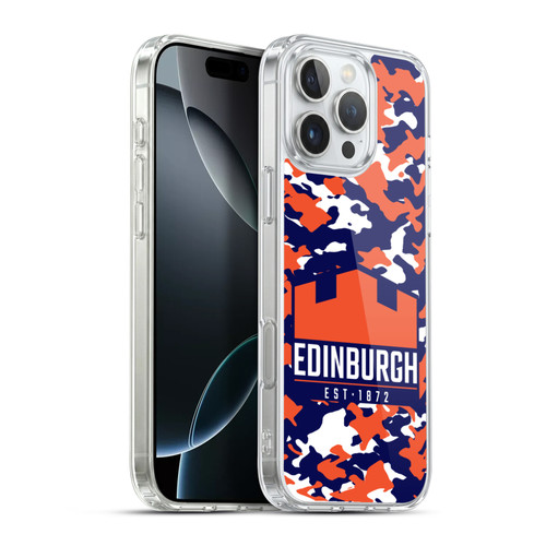 Edinburgh Rugby Logo 2 Camouflage Soft Gel Case for Apple iPhone 16 Pro Max & MagSafe