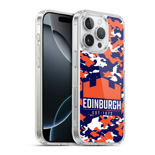 Edinburgh Rugby Logo 2 Camouflage Soft Gel Case for Apple iPhone 16 Pro & MagSafe