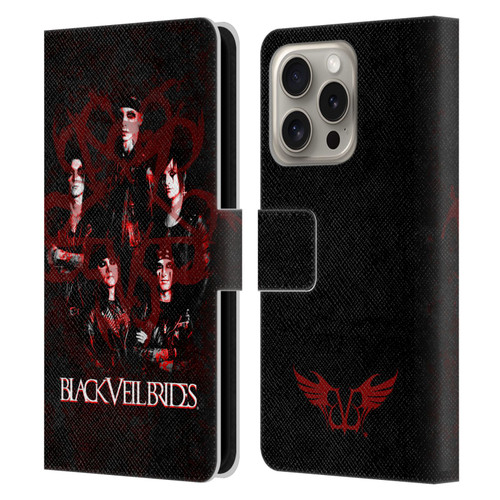 Black Veil Brides Band Members Group Leather Book Wallet Case Cover For Apple iPhone 16 Pro