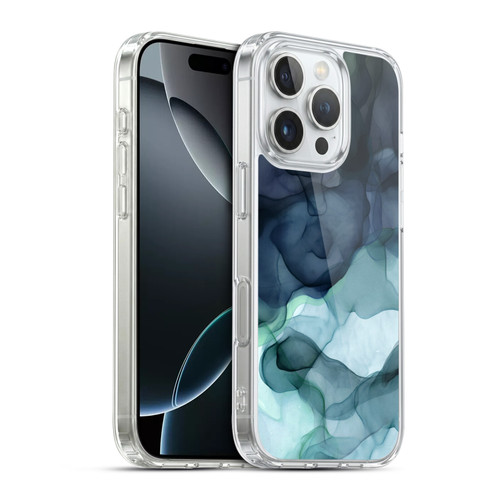 UtArt Dark Night Marble Heavy Smoke Soft Gel Case for Apple iPhone 16 Pro & MagSafe