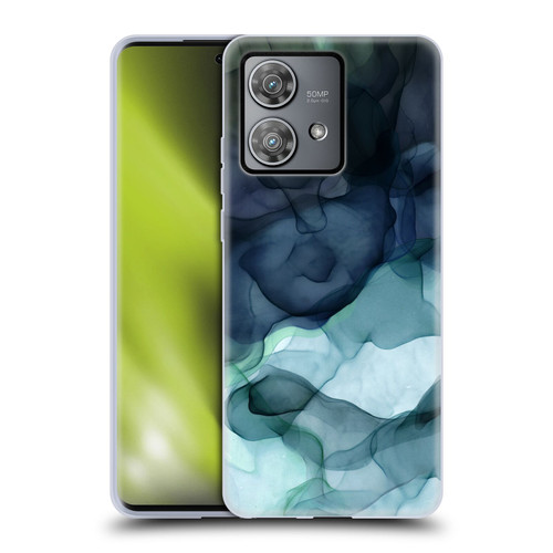 UtArt Dark Night Marble Heavy Smoke Soft Gel Case for Motorola Edge 40 Neo 5G