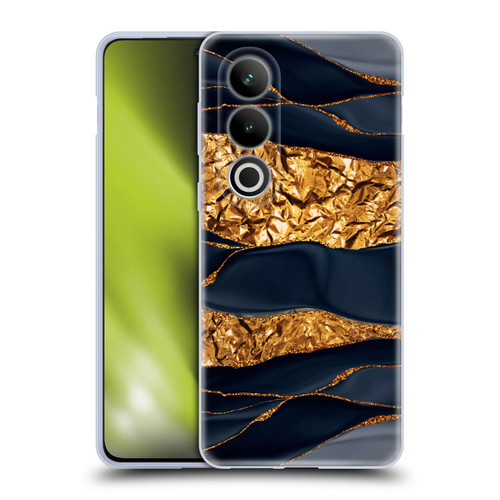 UtArt Dark Night Marble Gold Foil And Ink Soft Gel Case for OPPO OnePlus Ace 3V 5G
