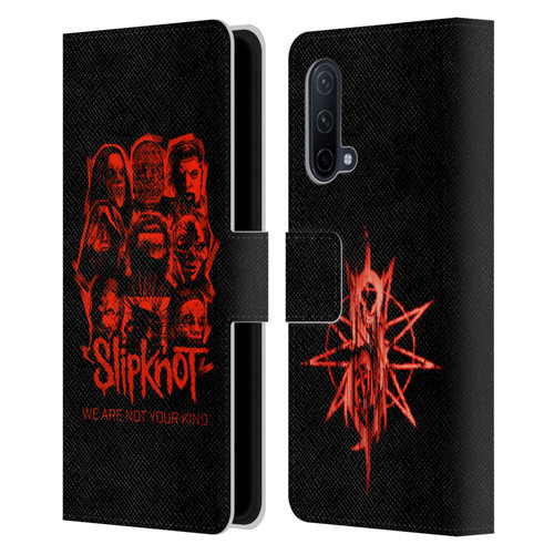 Slipknot We Are Not Your Kind Red Patch Leather Book Wallet Case Cover For OnePlus Nord CE 5G