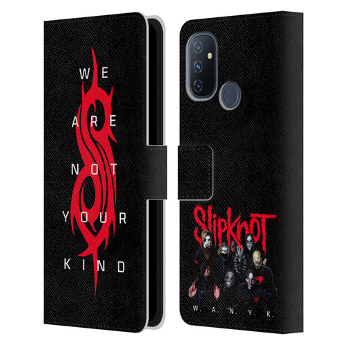 Slipknot We Are Not Your Kind Logo Leather Book Wallet Case Cover For OnePlus Nord N100