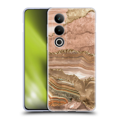 UtArt Wild Cat Marble Beige Gold Soft Gel Case for OPPO OnePlus Ace 3V 5G