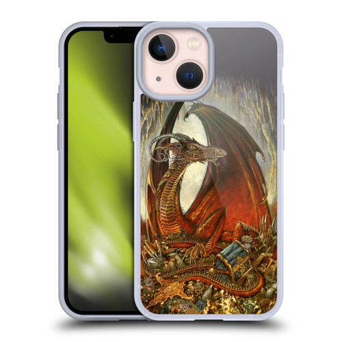 Myles Pinkney Mythical Treasure Dragon Soft Gel Case for Apple iPhone 13 Mini