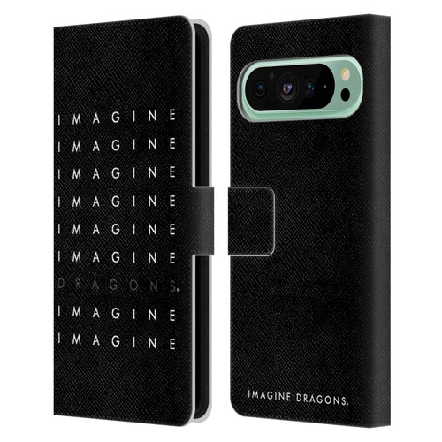 Imagine Dragons Key Art Logo Repeat Leather Book Wallet Case Cover For Google Pixel 9 Pro XL
