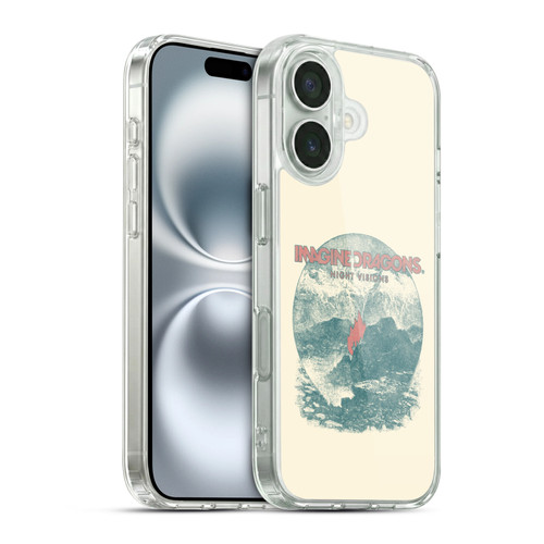 Imagine Dragons Key Art Flame Night Visions Soft Gel Case for Apple iPhone 16 & MagSafe