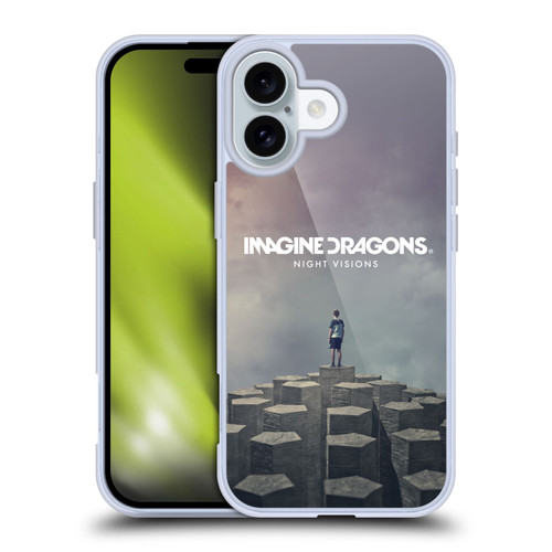 Imagine Dragons Key Art Night Visions Album Cover Soft Gel Case for Apple iPhone 16