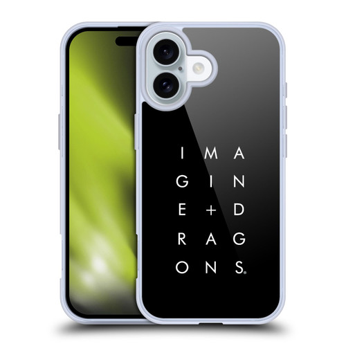 Imagine Dragons Key Art Stacked Logo Soft Gel Case for Apple iPhone 16