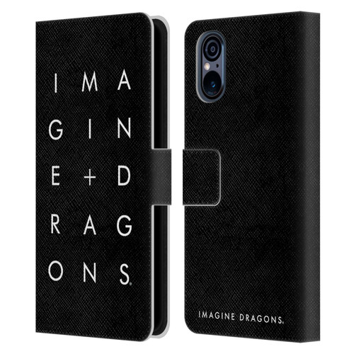 Imagine Dragons Key Art Stacked Logo Leather Book Wallet Case Cover For Sony Xperia 5 V 5G