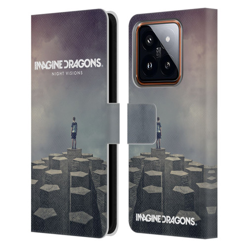 Imagine Dragons Key Art Night Visions Album Cover Leather Book Wallet Case Cover For Xiaomi 14