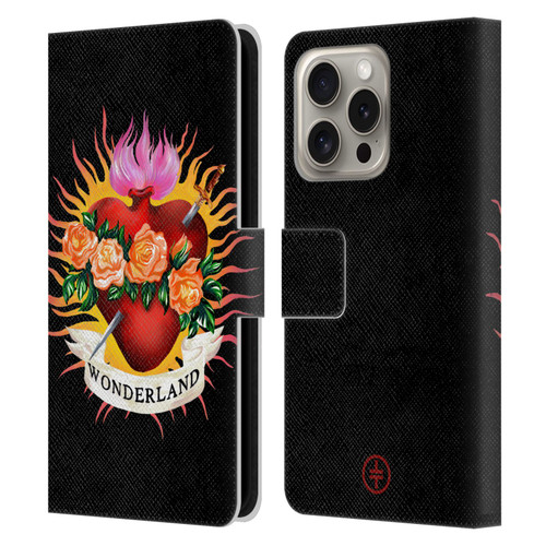 Take That Wonderland Heart Leather Book Wallet Case Cover For Apple iPhone 16 Pro